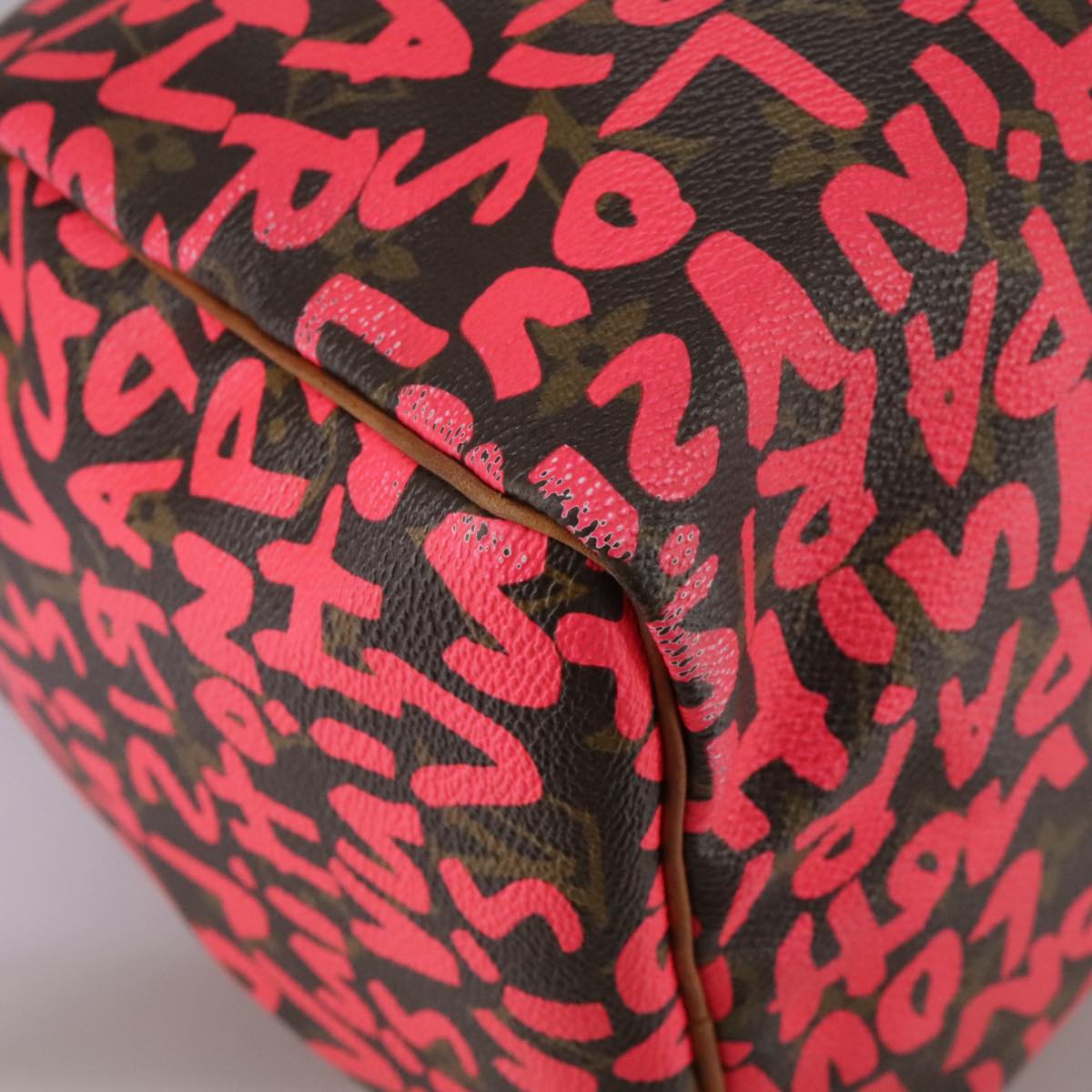 Louis Vuitton Speedy 30 Red Canvas Handbag (Pre-Owned)