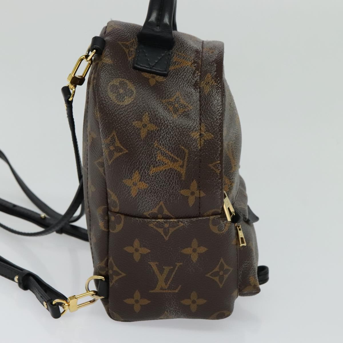 Louis Vuitton Palm Springs Mini Brown Canvas Backpack Bag (Pre-Owned)