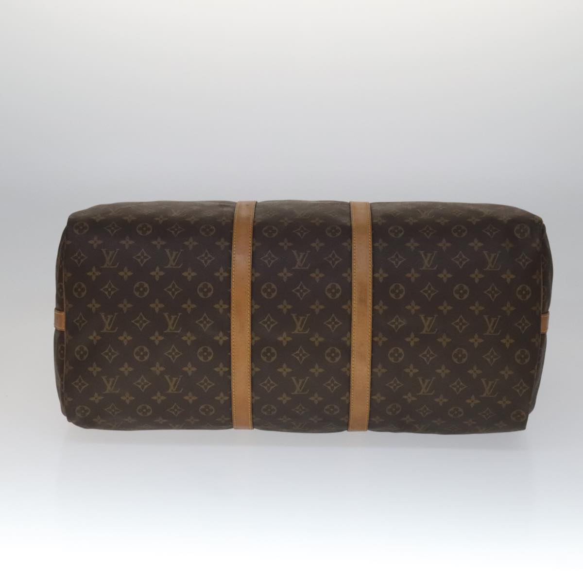 Louis Vuitton Keepall Bandoulière 60 Brown Canvas Travel Bag (Pre-Owned)