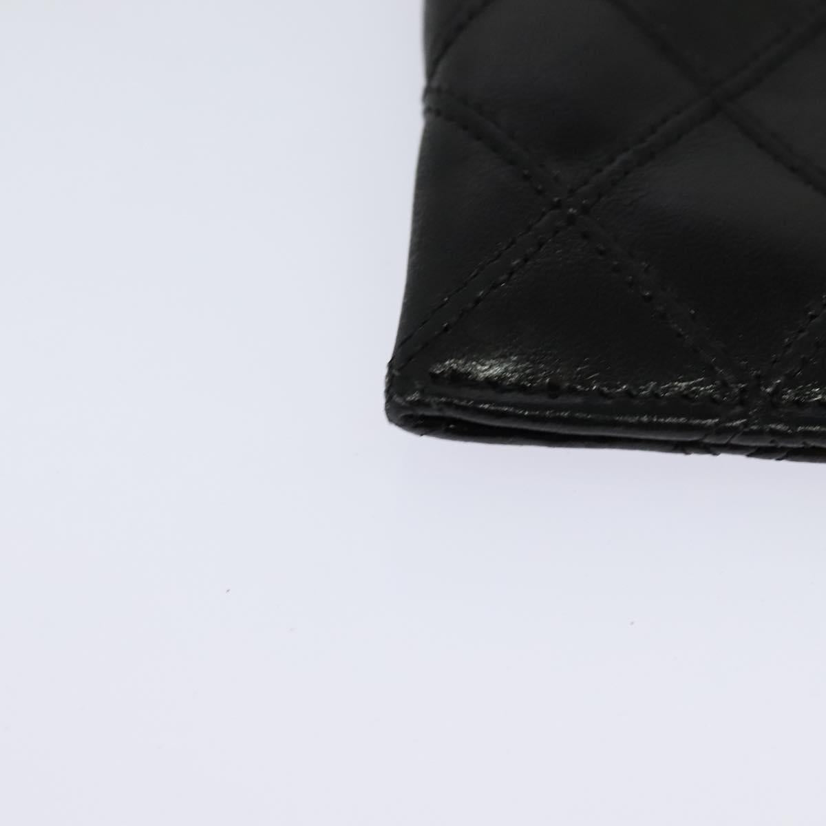 Chanel Coco Mark Black Lizard Wallet (Pre-Owned)