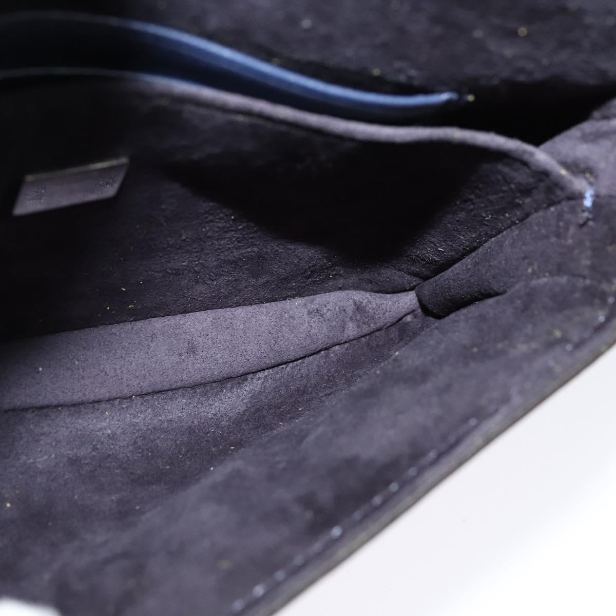 Fendi Monster Navy Leather Shoulder Bag (Pre-Owned)