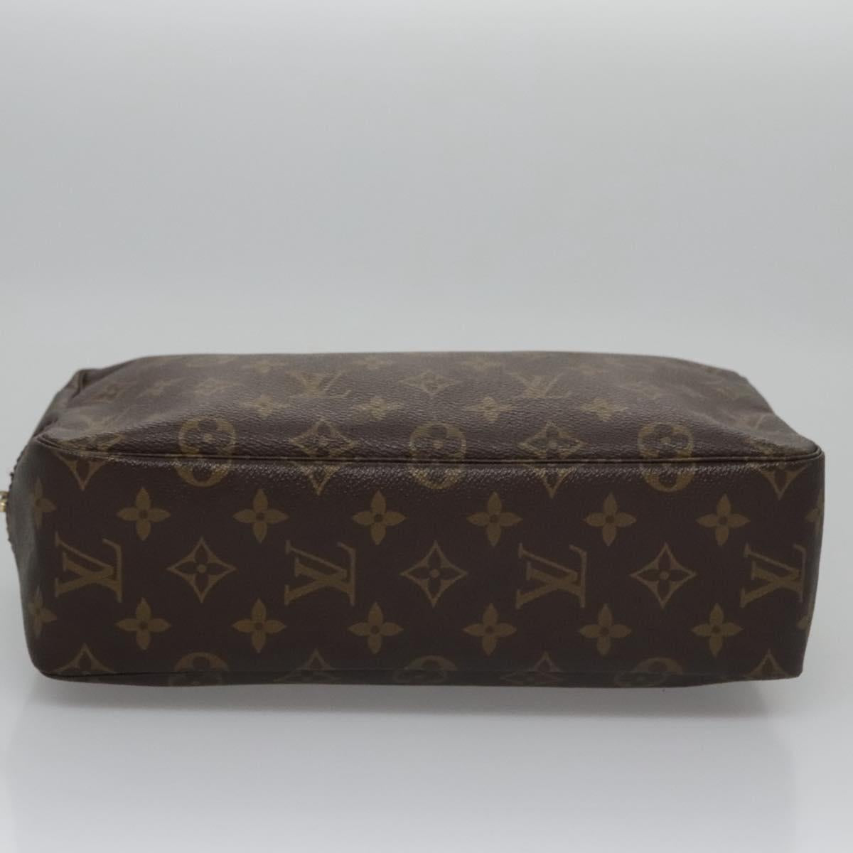 Louis Vuitton Trousse Toilette 28 Brown Canvas Clutch Bag (Pre-Owned)