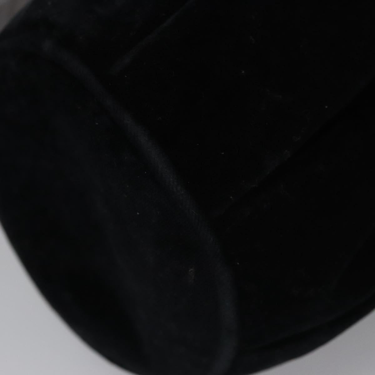 Salvatore Ferragamo Black Velvet Shoulder Bag (Pre-Owned)