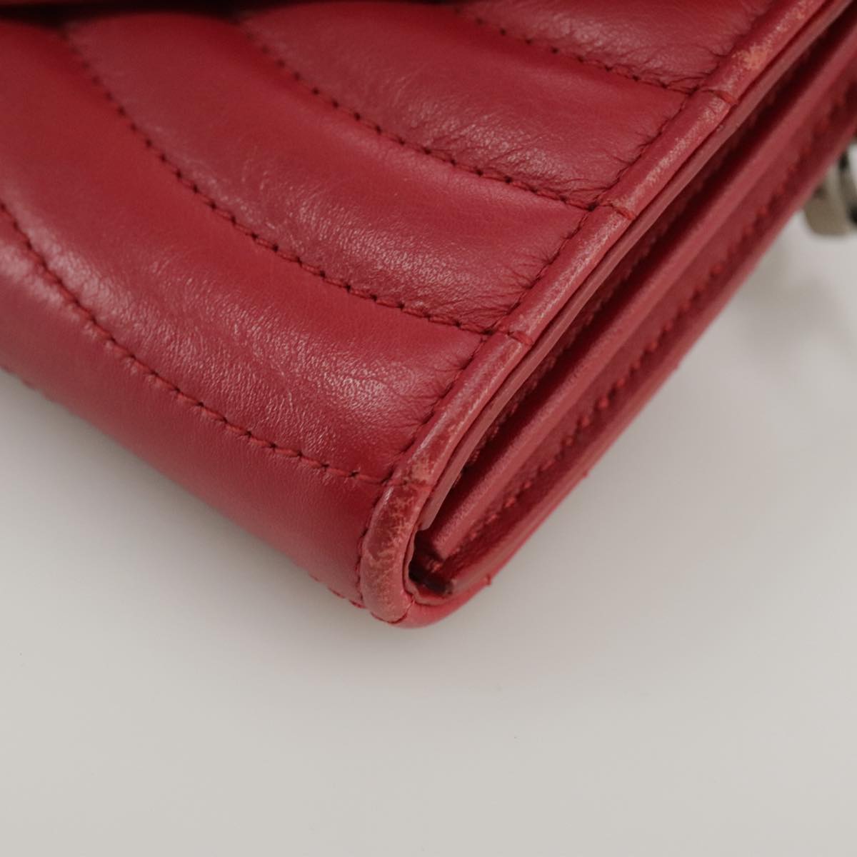 Louis Vuitton New Wave Red Leather Wallet (Pre-Owned)