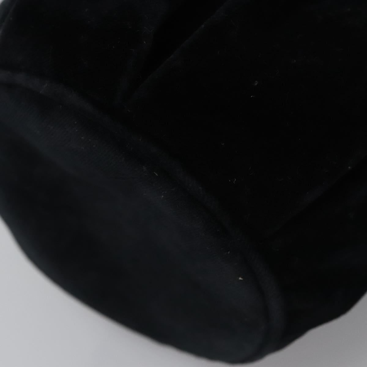 Salvatore Ferragamo Black Velvet Shoulder Bag (Pre-Owned)