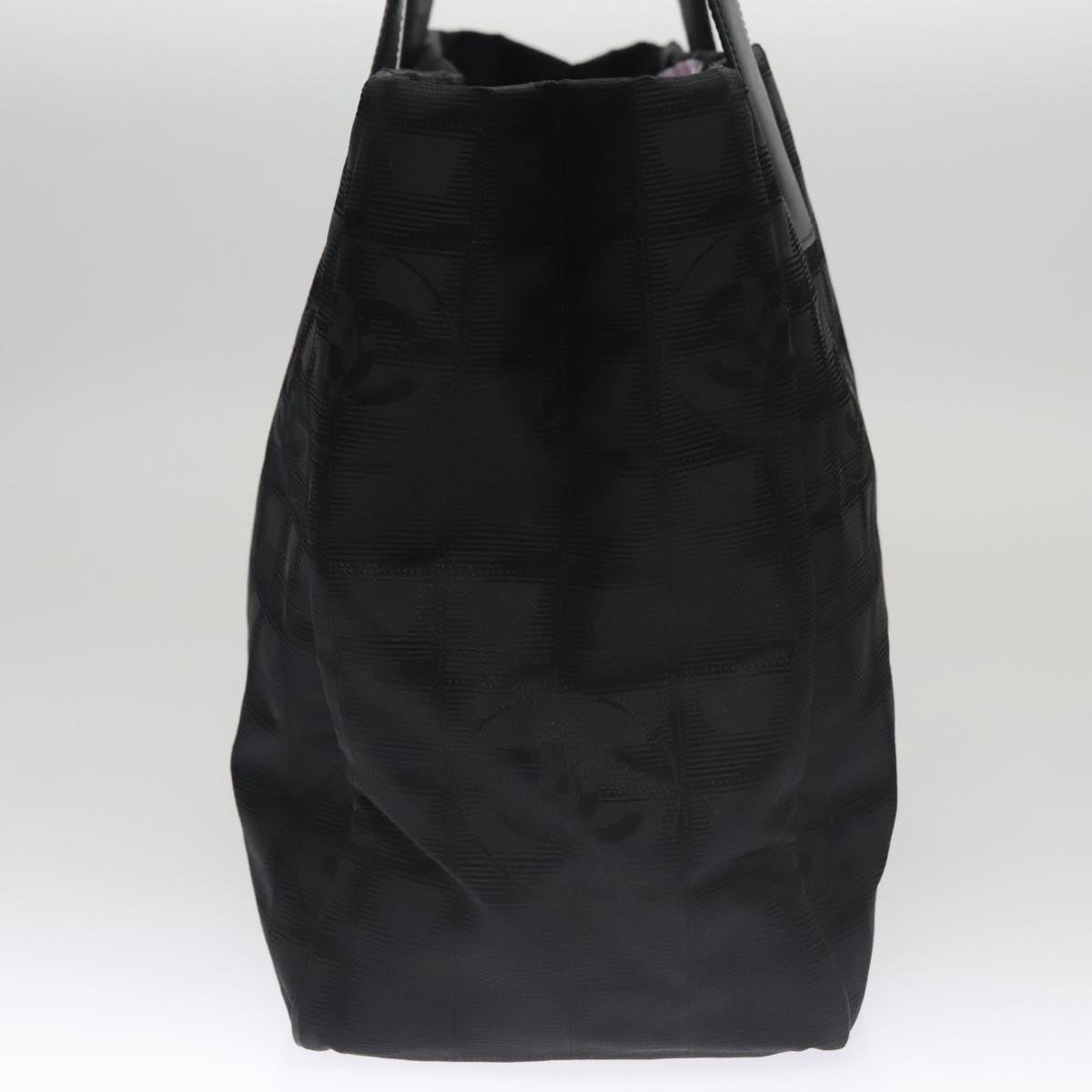 Chanel Travel Line Black Synthetic Tote Bag (Pre-Owned)