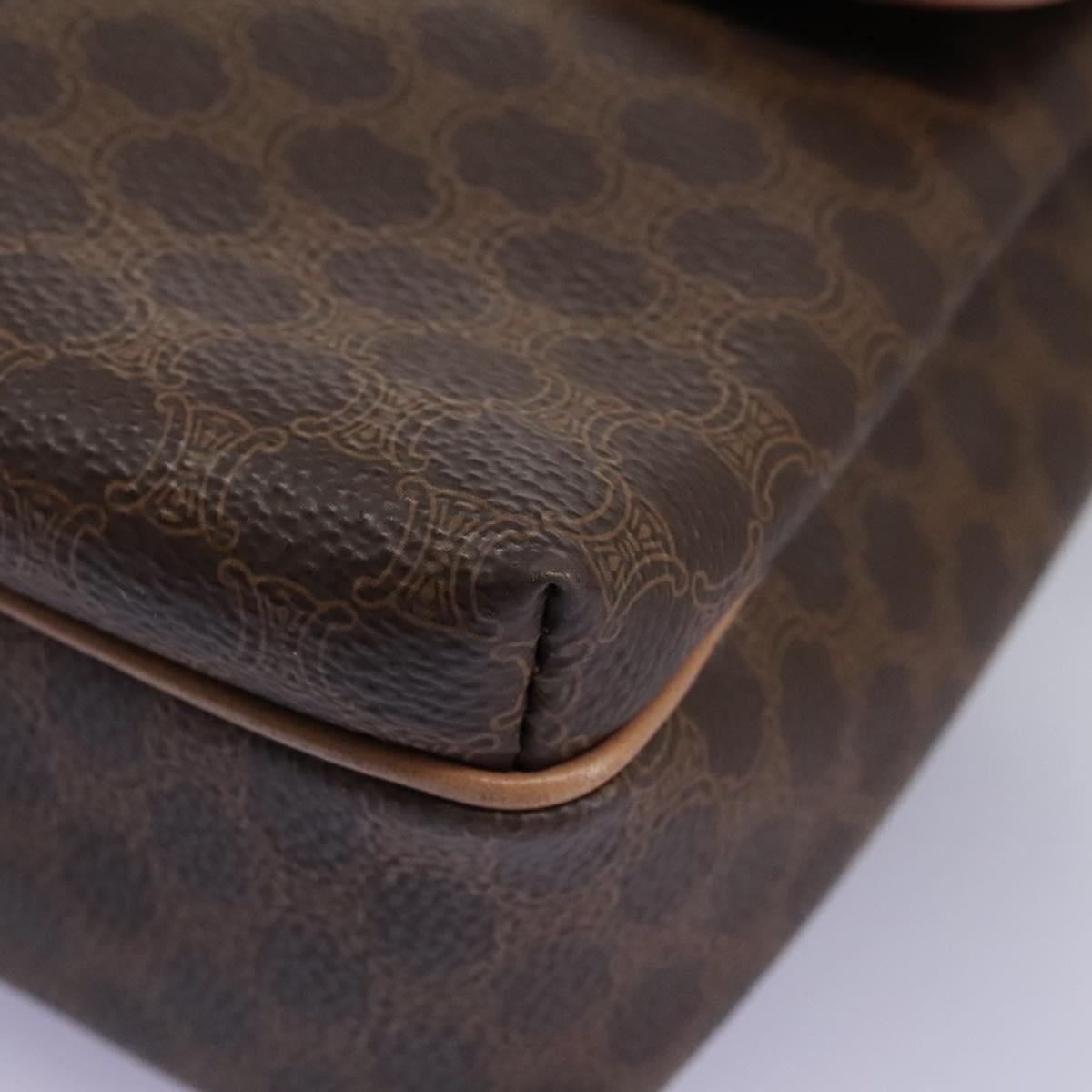 Céline Macadam Brown Canvas Shoulder Bag (Pre-Owned)