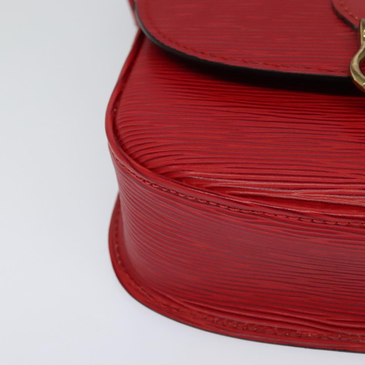 Louis Vuitton Saint Cloud Red Leather Shoulder Bag (Pre-Owned)