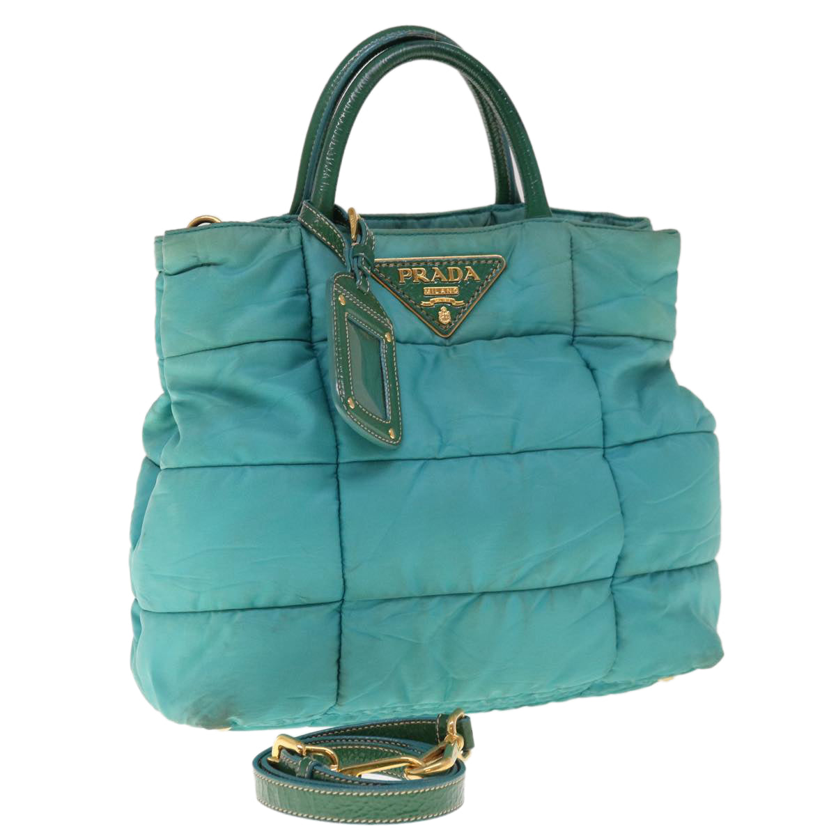 Prada Blue Synthetic Handbag (Pre-Owned)