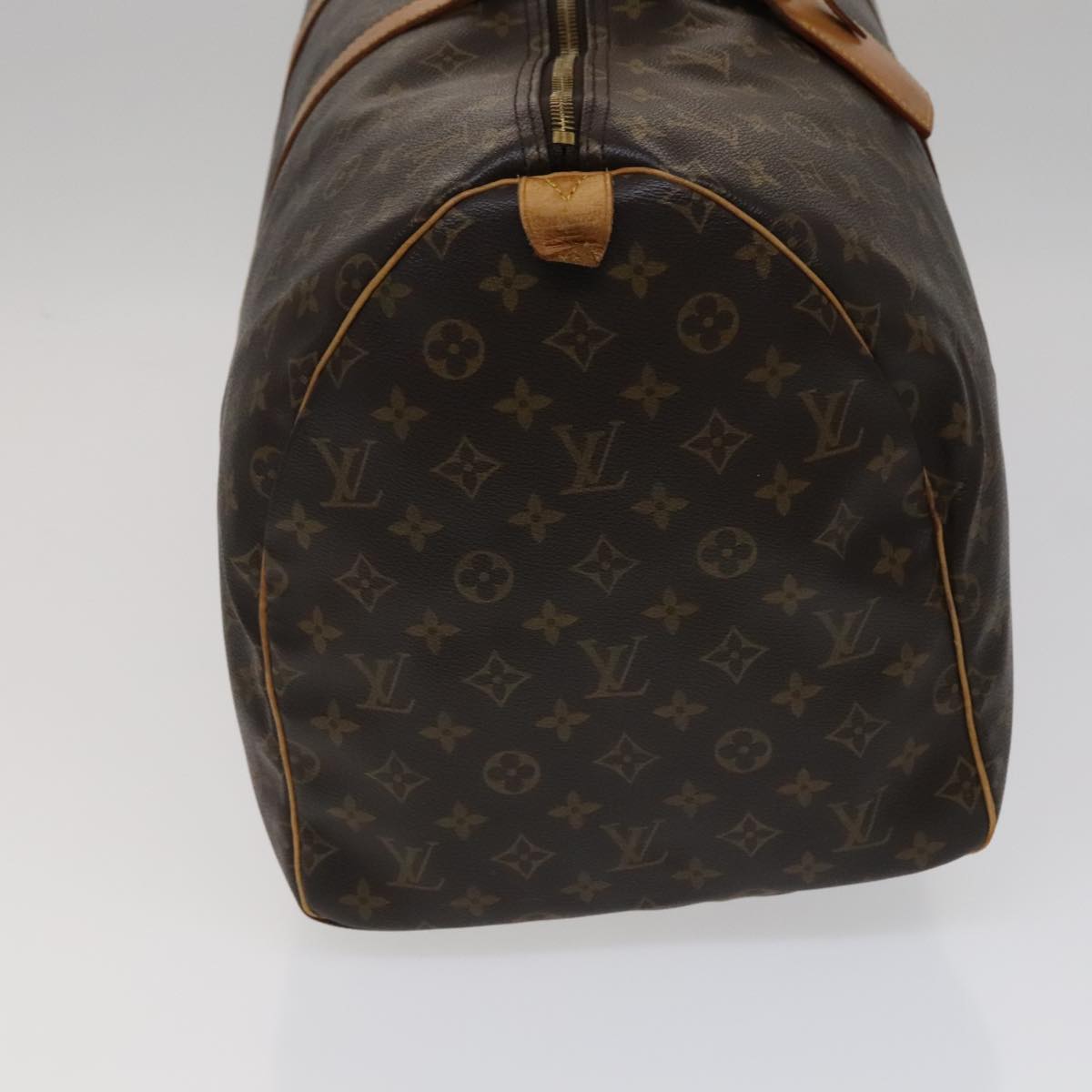 Louis Vuitton Keepall 55 Brown Canvas Travel Bag (Pre-Owned)