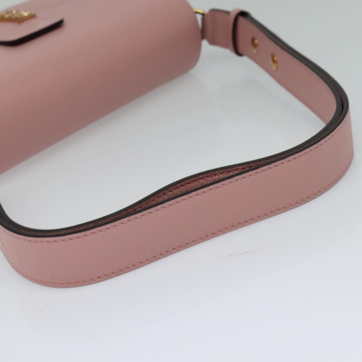 Versace Pink Leather Shoulder Bag (Pre-Owned)