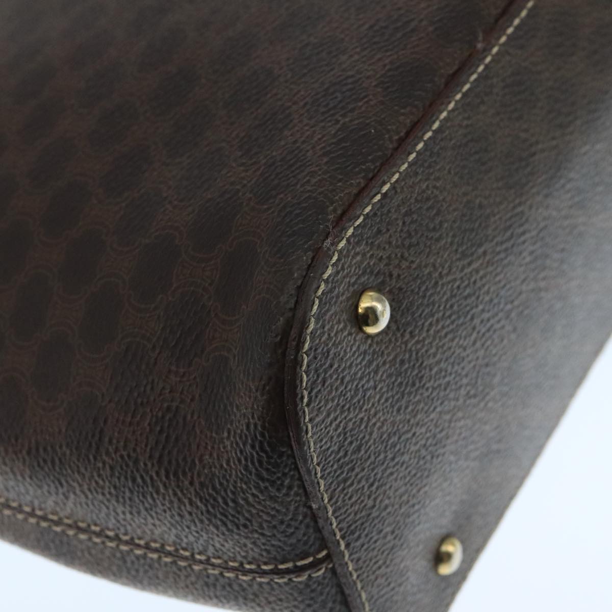 Céline Macadam Brown Canvas Handbag (Pre-Owned)