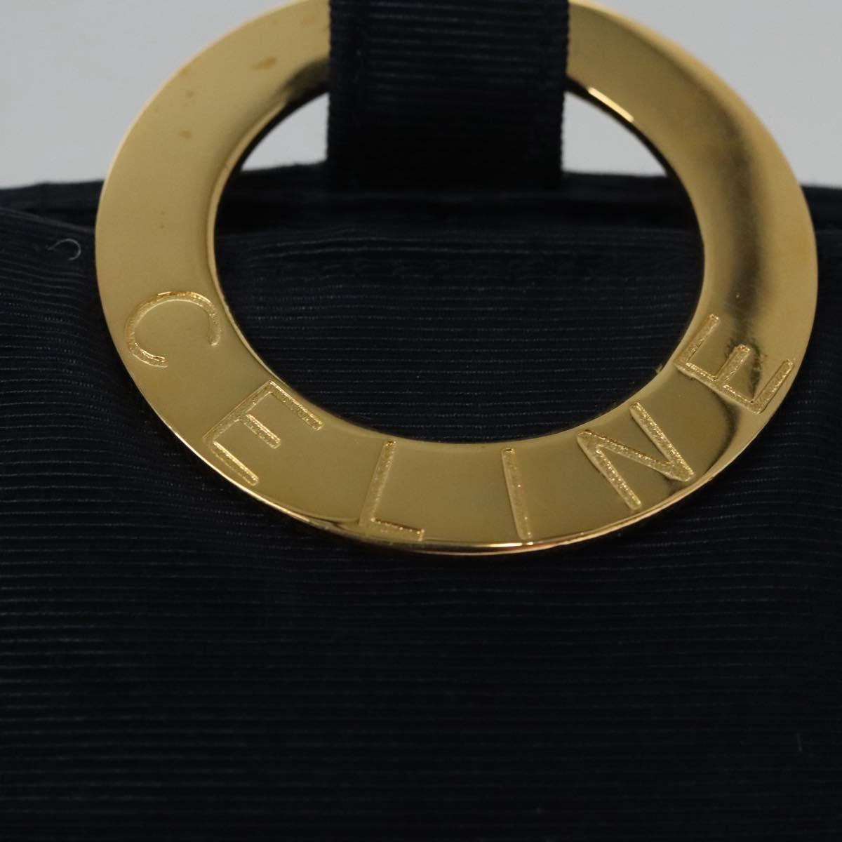 Céline Logo Du Cercle Black Synthetic Clutch Bag (Pre-Owned)