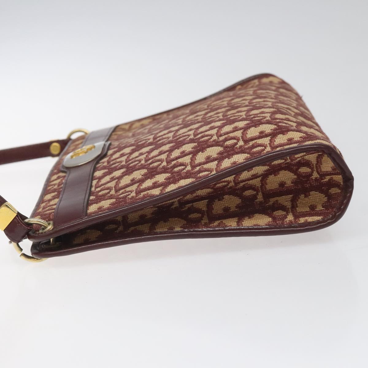 Dior Trotter Red Canvas Shoulder Bag (Pre-Owned)
