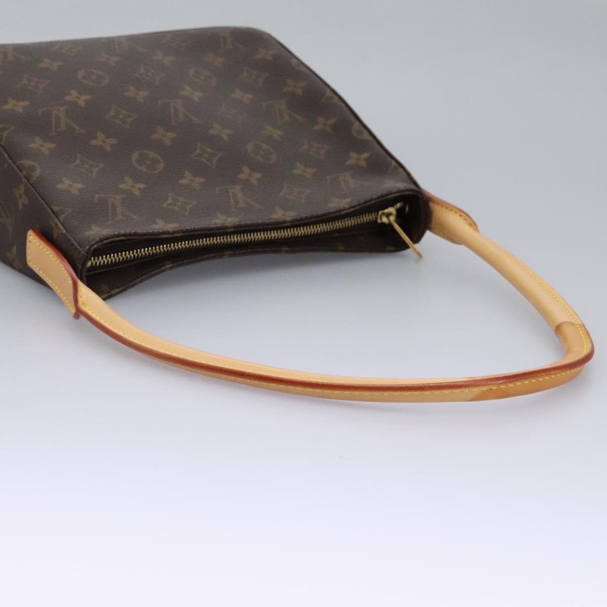 Louis Vuitton Looping Mm Brown Canvas Shoulder Bag (Pre-Owned)