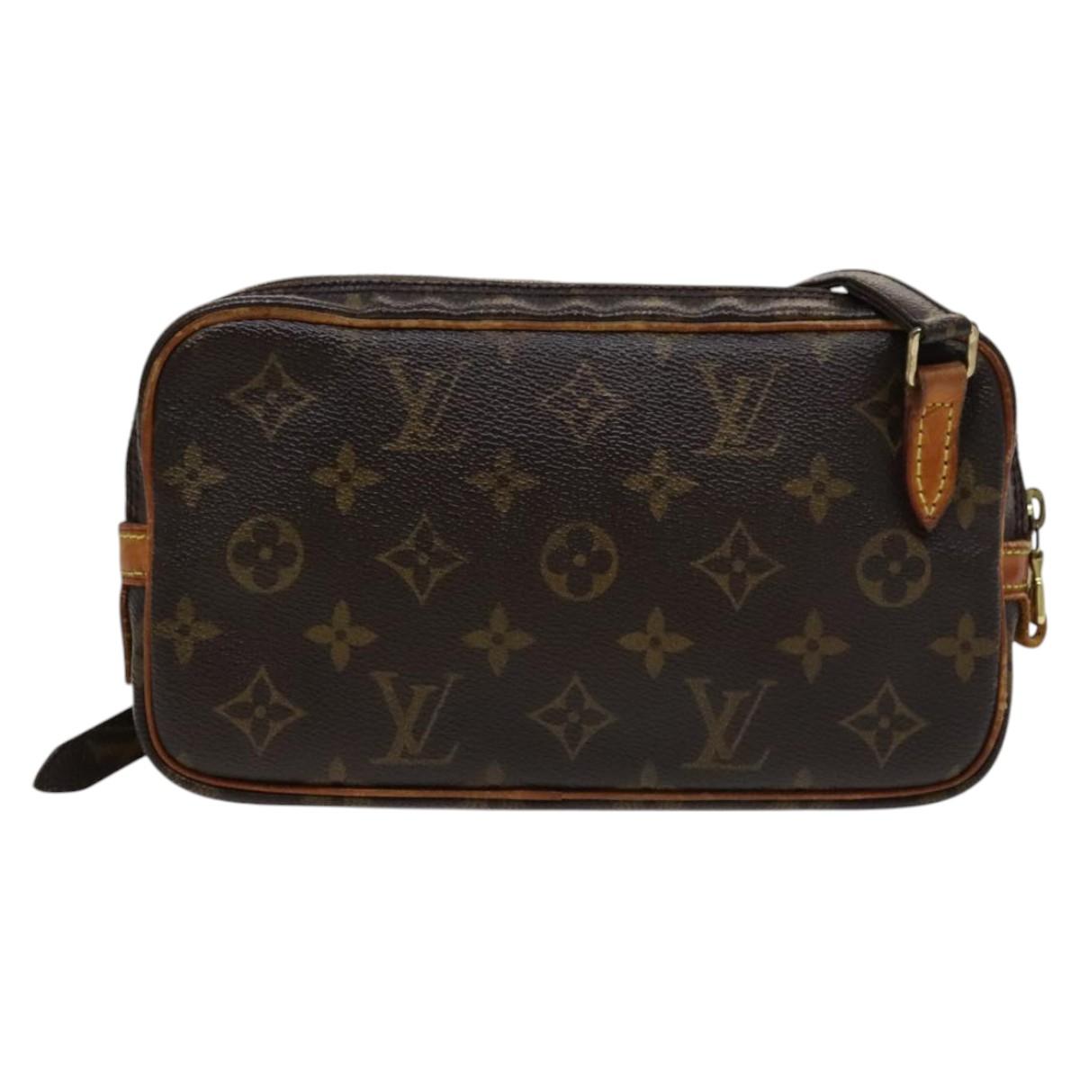 Louis Vuitton Marly Brown Canvas Shoulder Bag (Pre-Owned)