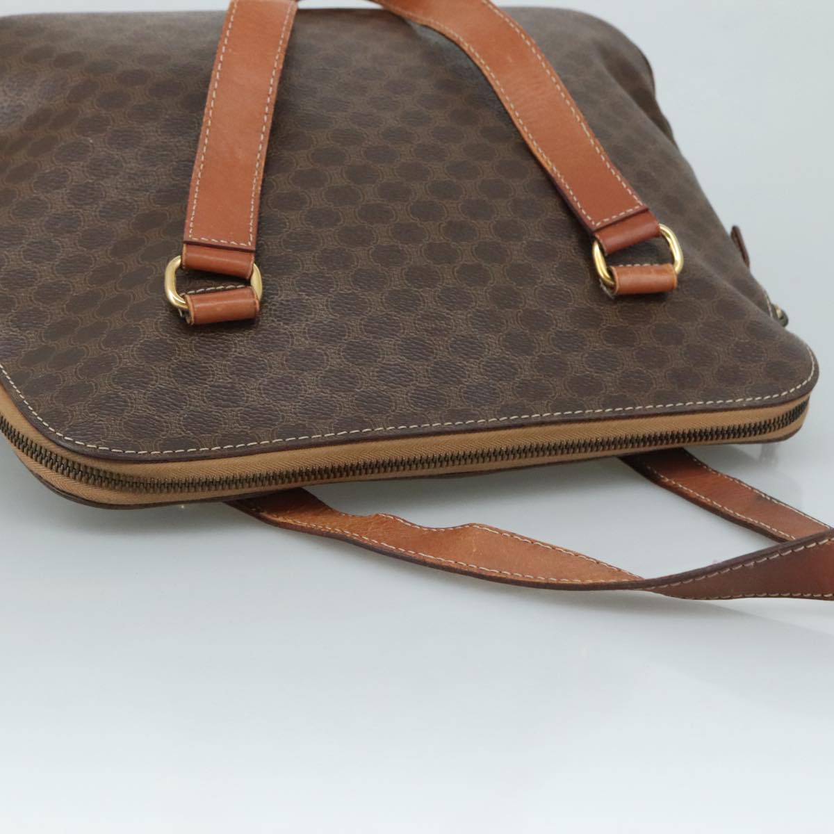 Céline Macadam Brown Leather Handbag (Pre-Owned)