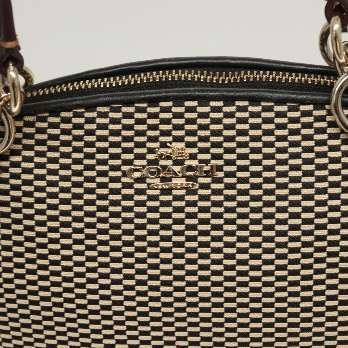 Coach Black Canvas Handbag (Pre-Owned)