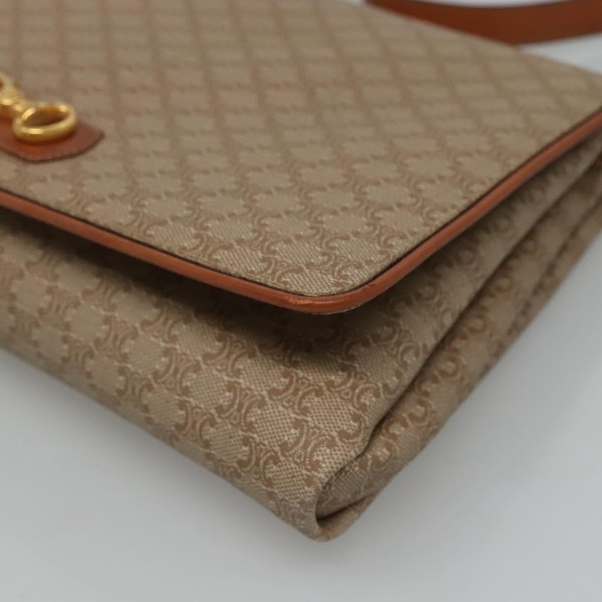 Céline Beige Canvas Shoulder Bag (Pre-Owned)