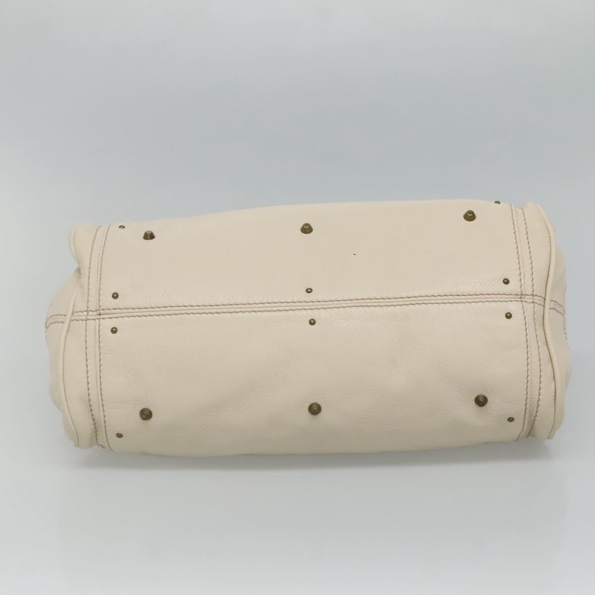 Chloé Paddington White Leather Handbag (Pre-Owned)