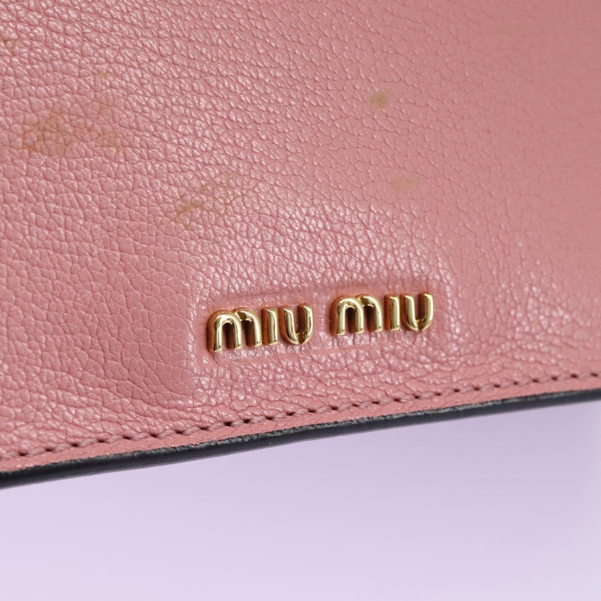 Miu Miu Madras Pink Leather Shoulder Bag (Pre-Owned)