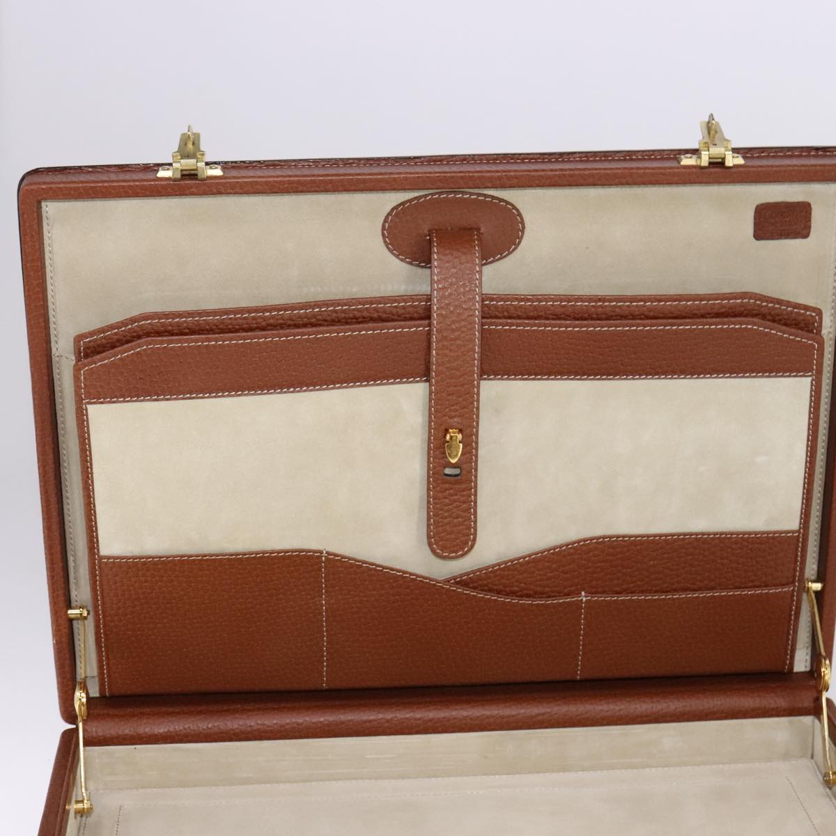 Loewe Brown Leather Briefcase Bag (Pre-Owned)