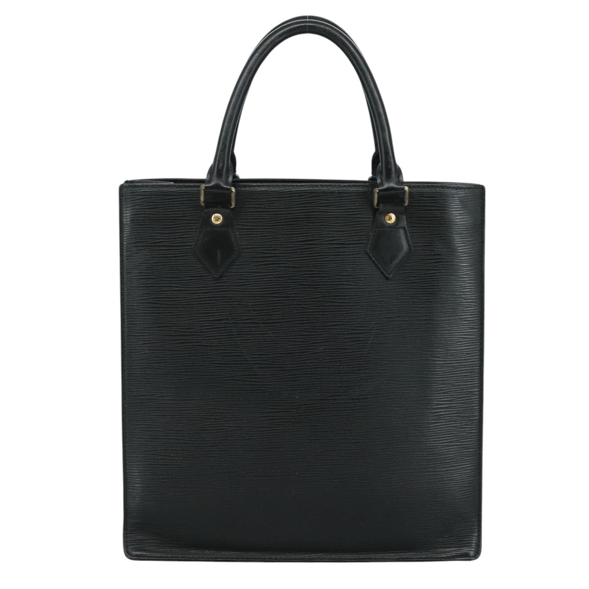 Louis Vuitton Black Leather Handbag (Pre-Owned)