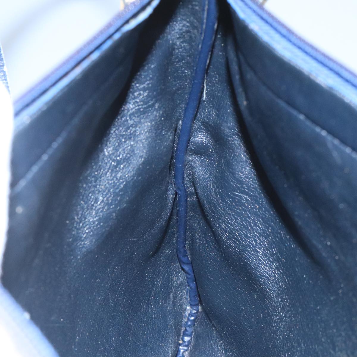 Dior Trotter Navy Canvas Shoulder Bag (Pre-Owned)