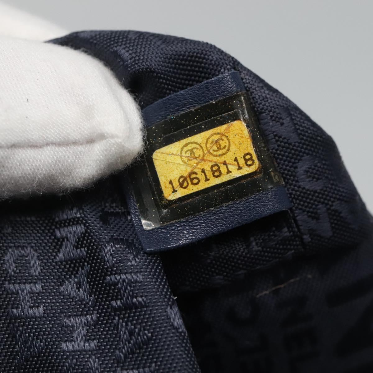 Chanel Navy Canvas Tote Bag (Pre-Owned)