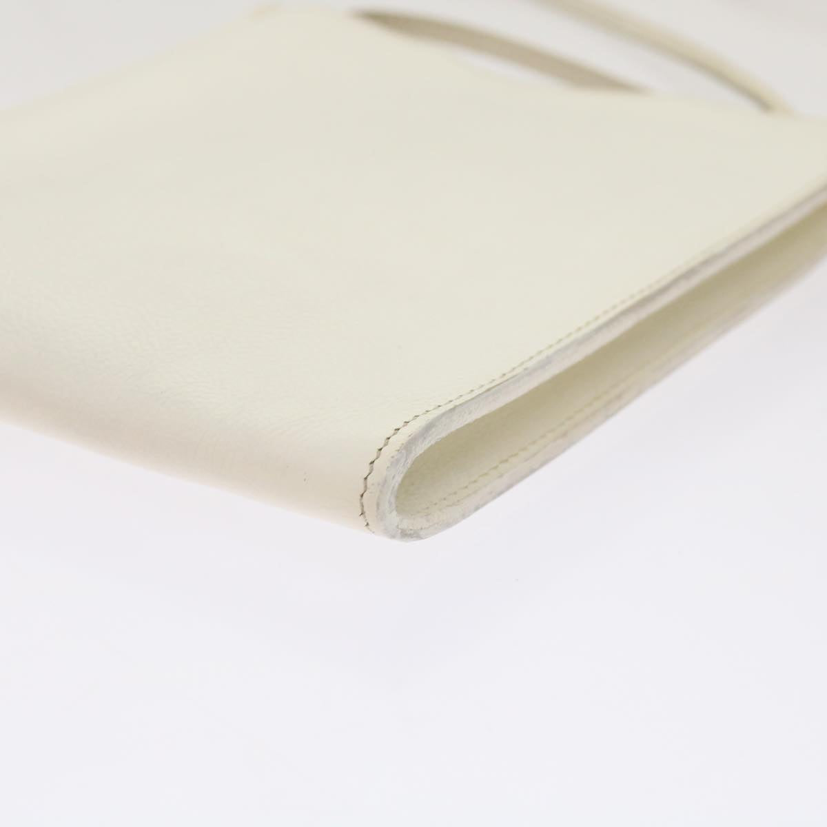 Hermès White Leather Shoulder Bag (Pre-Owned)