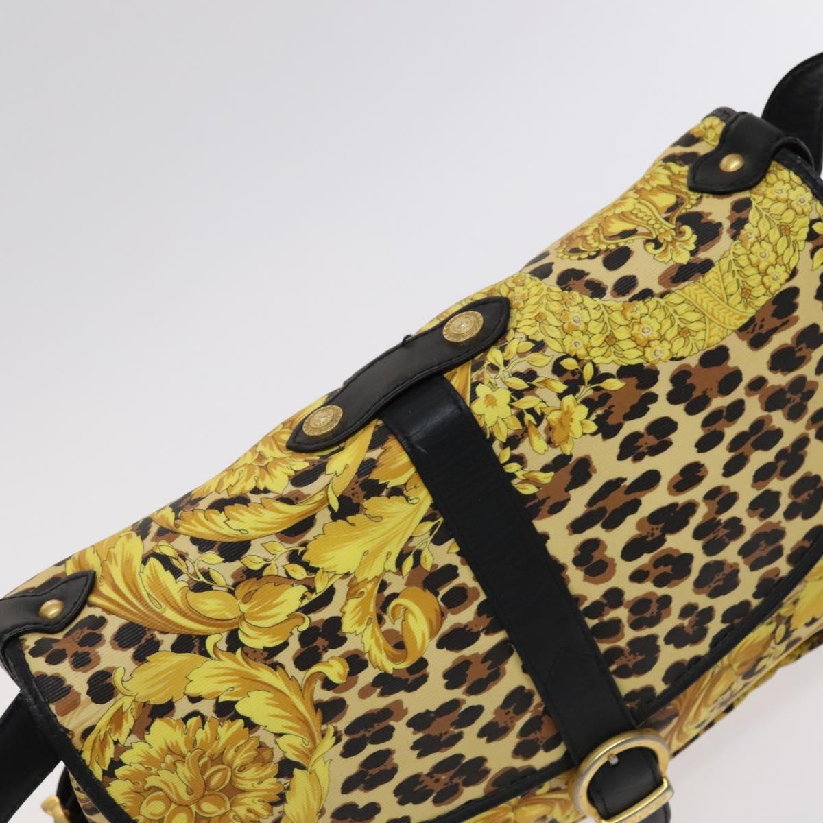 Versace - Yellow Canvas Shoulder Bag (Pre-Owned)