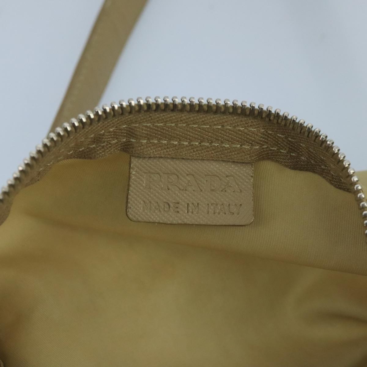 Prada Re-Nylon Beige Synthetic Handbag (Pre-Owned)