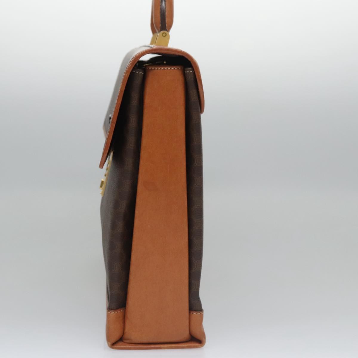 Céline Macadam Brown Canvas Briefcase Bag (Pre-Owned)