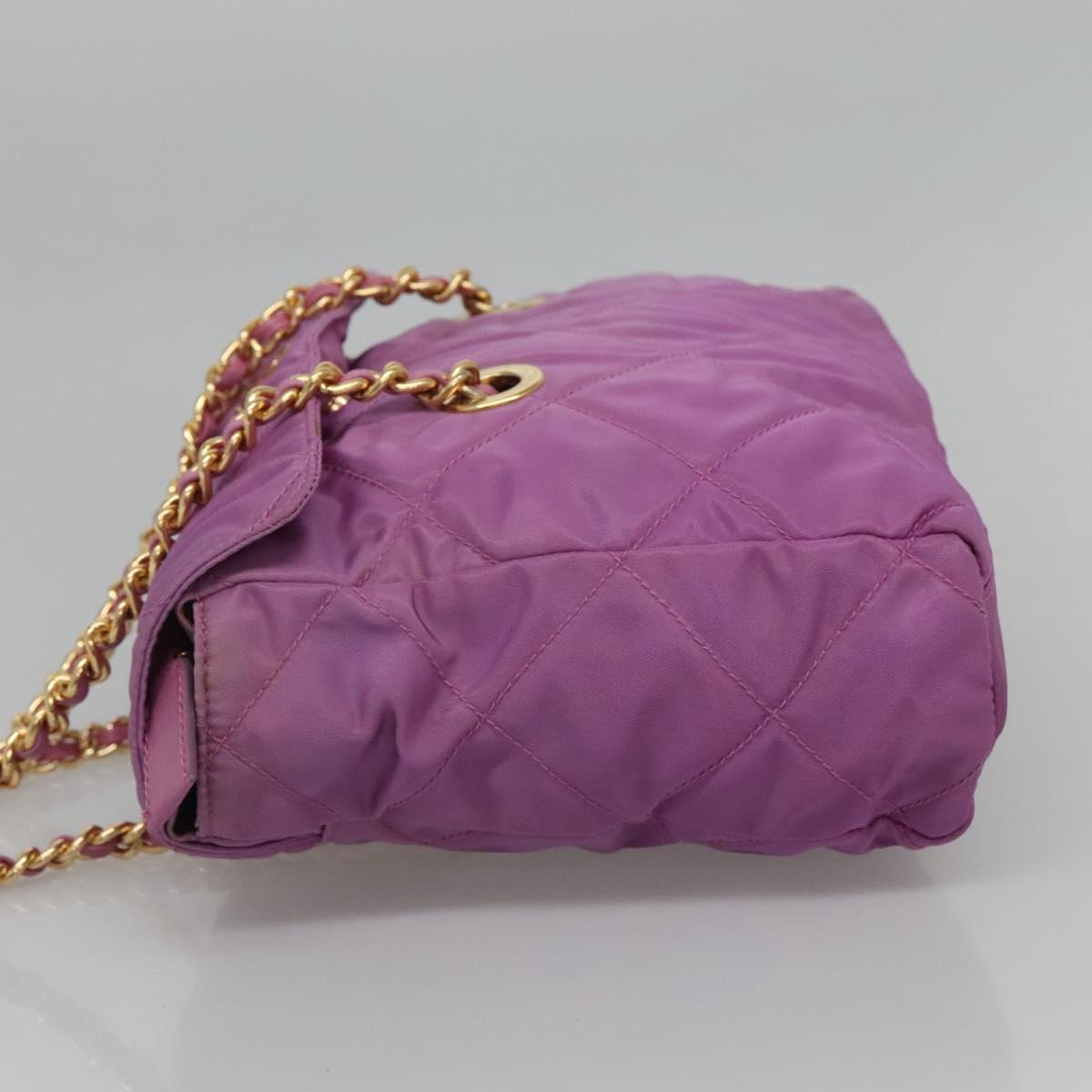 Prada Tessuto Purple Synthetic Shoulder Bag (Pre-Owned)