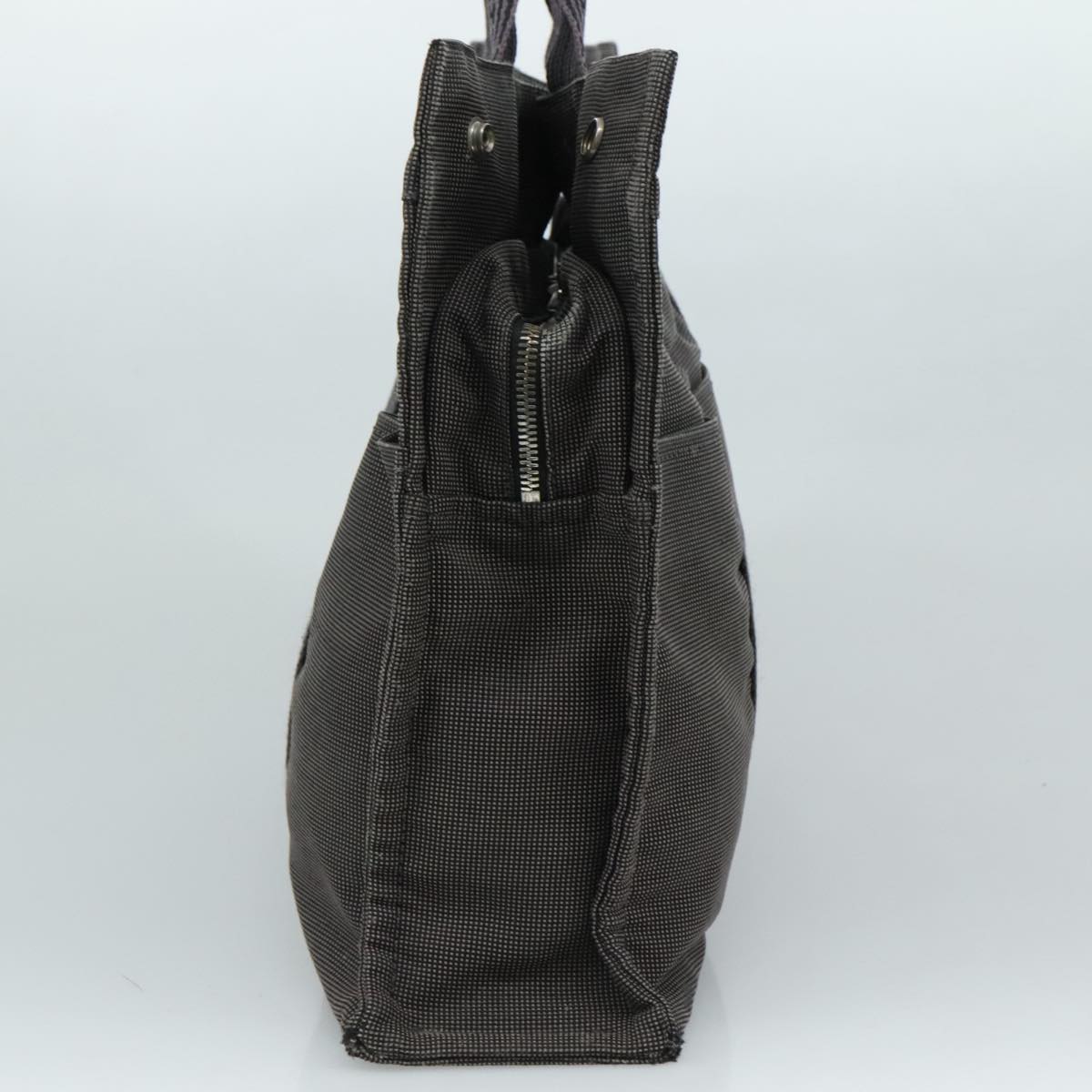 Hermès Herline Grey Canvas Tote Bag (Pre-Owned)