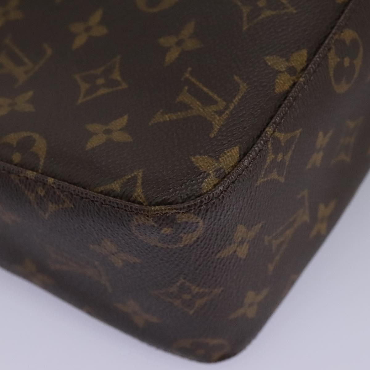 Louis Vuitton Looping Mm Brown Canvas Shoulder Bag (Pre-Owned)