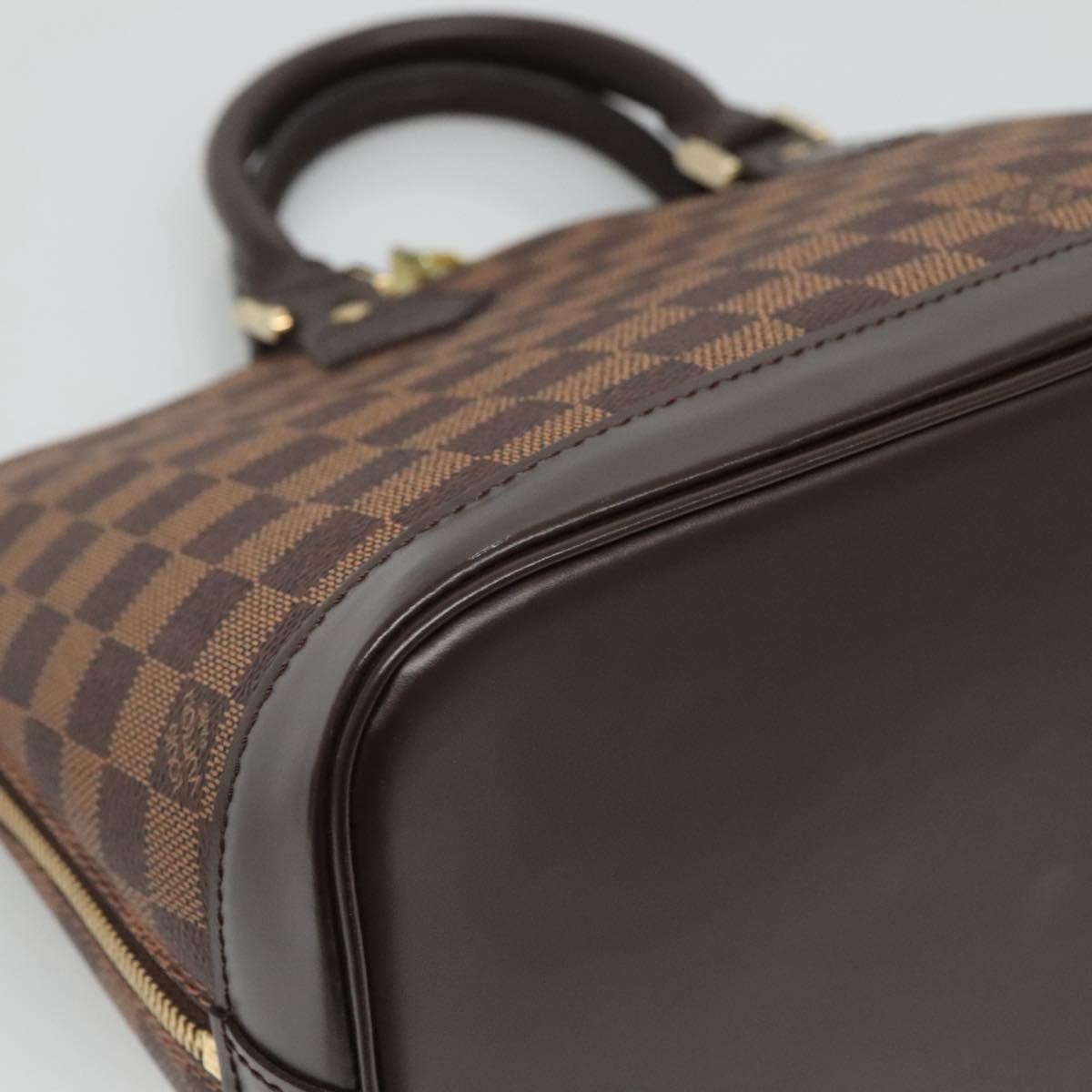 Louis Vuitton Alma Brown Canvas Handbag (Pre-Owned)