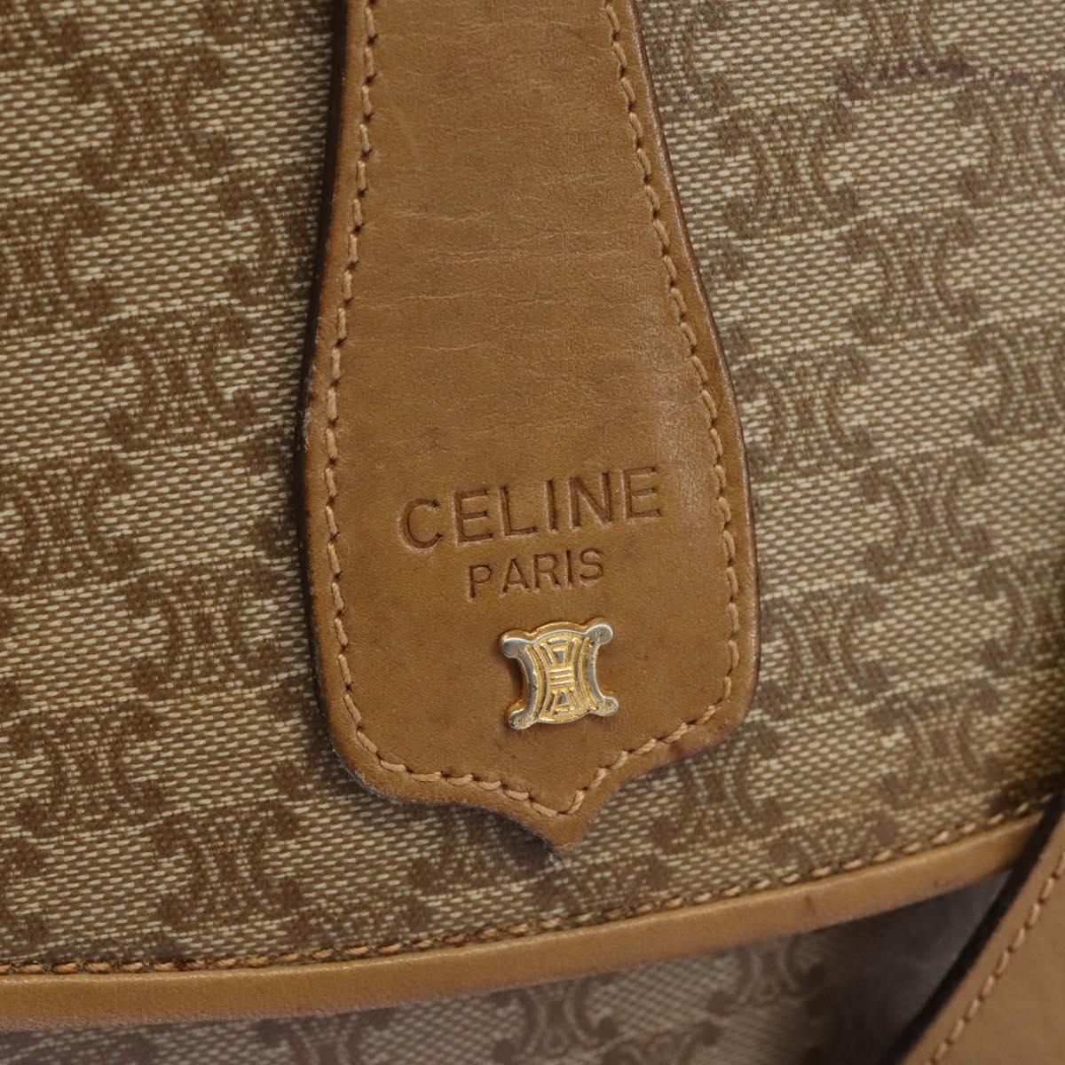 Céline Macadam Beige Canvas Shoulder Bag (Pre-Owned)