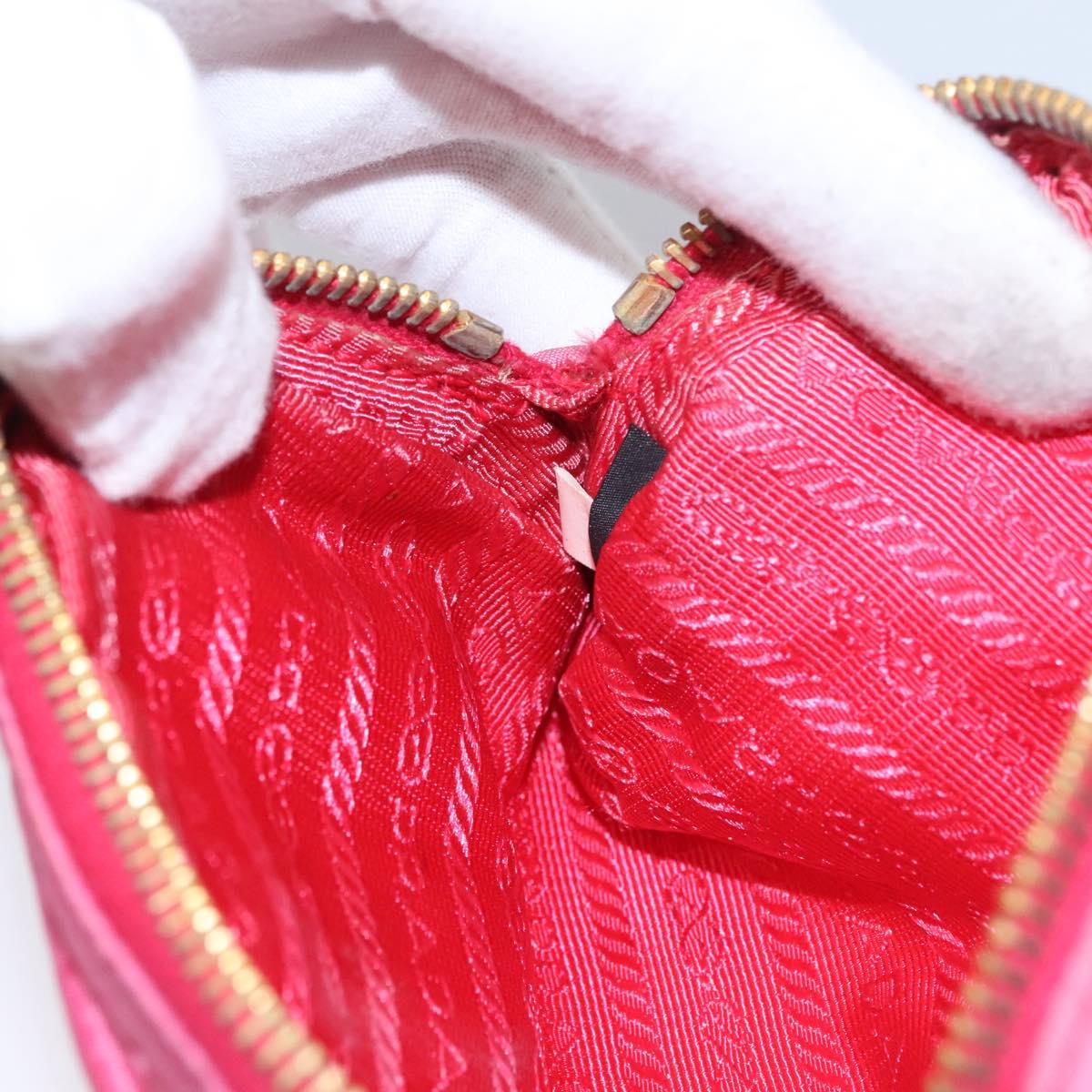 Prada Ribbon Pink Synthetic Clutch Bag (Pre-Owned)