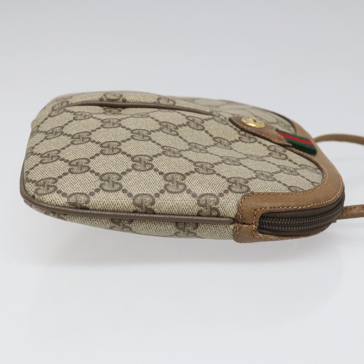 Gucci Ophidia Beige Canvas Shoulder Bag (Pre-Owned)