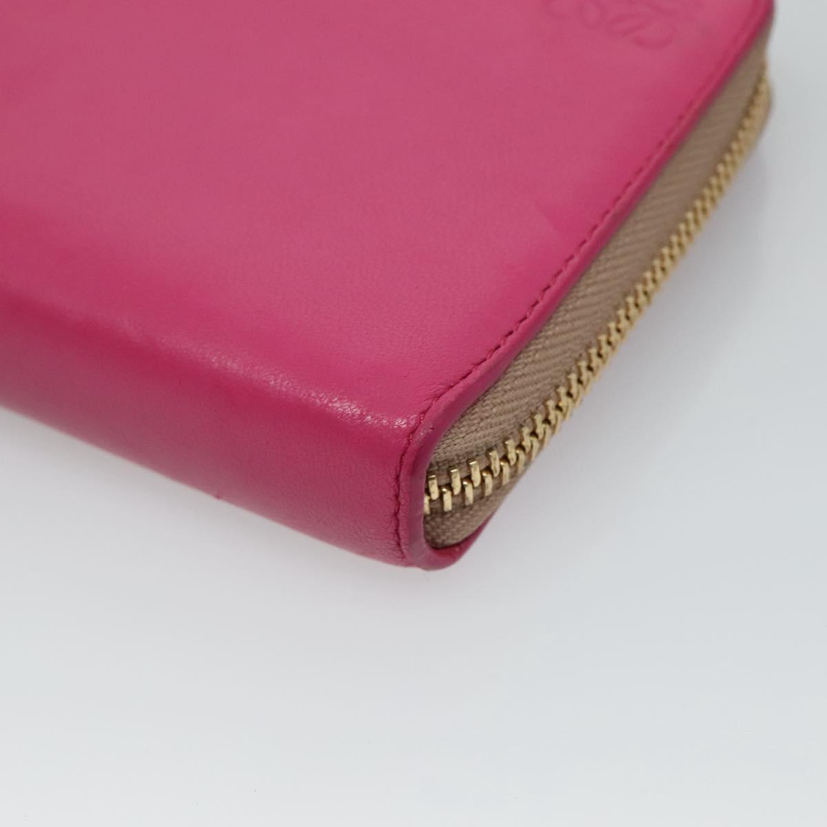 Loewe Anagram Pink Leather Wallet (Pre-Owned)