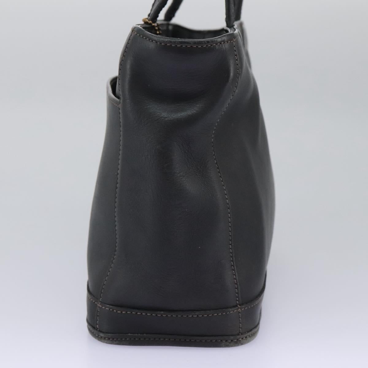 Coach Black Leather Handbag (Pre-Owned)