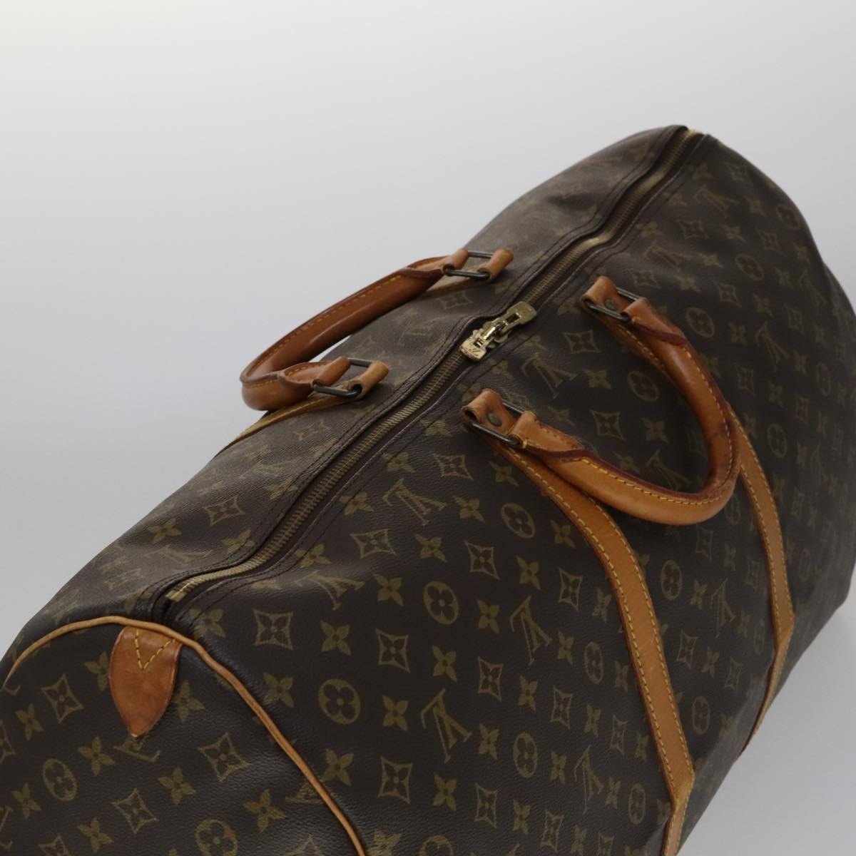 Louis Vuitton Keepall 60 Brown Canvas Travel Bag (Pre-Owned)