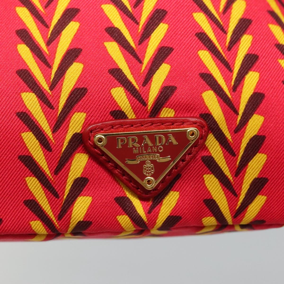 Prada Tessuto Red Silk Shoulder Bag (Pre-Owned)