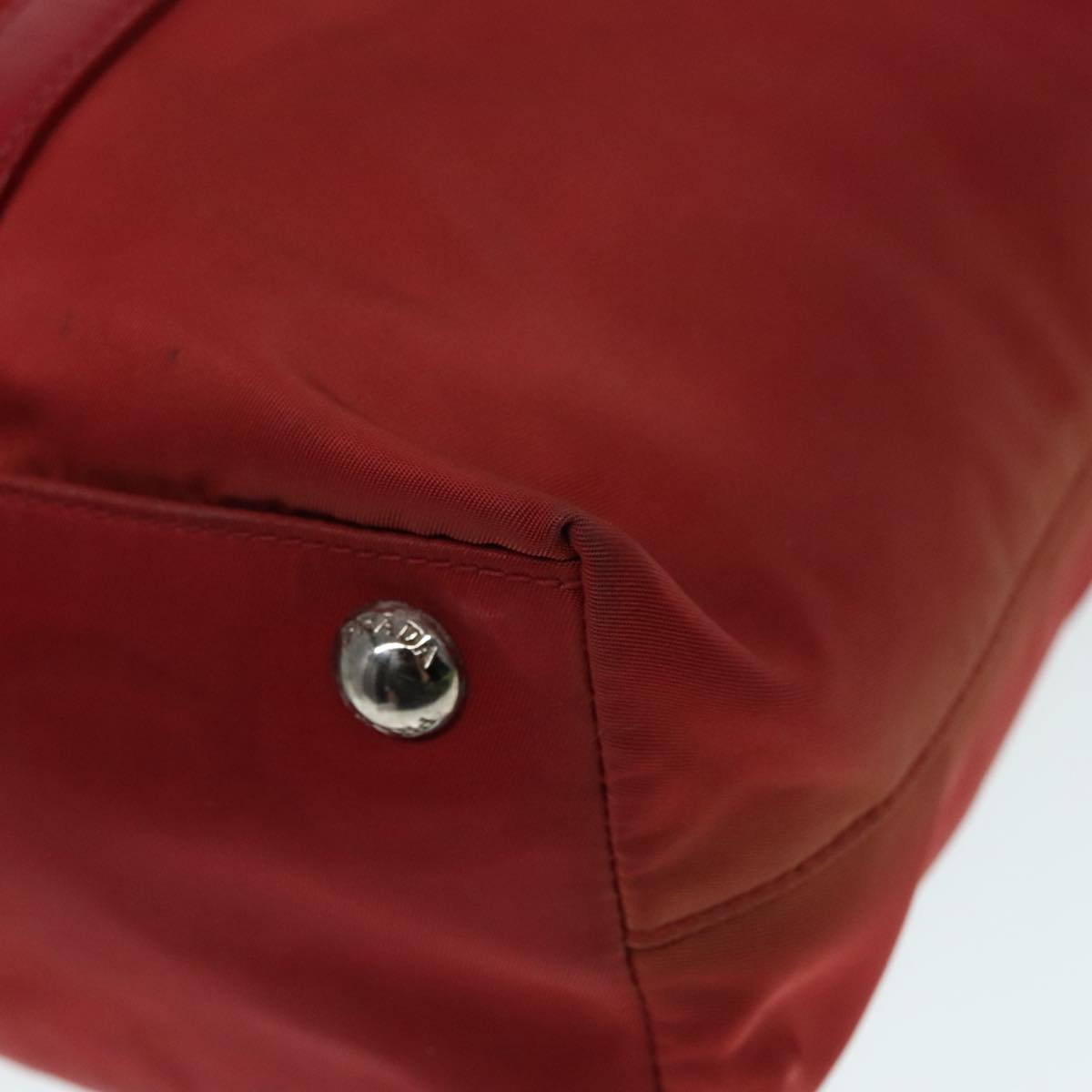 Prada Tessuto Red Synthetic Handbag (Pre-Owned)
