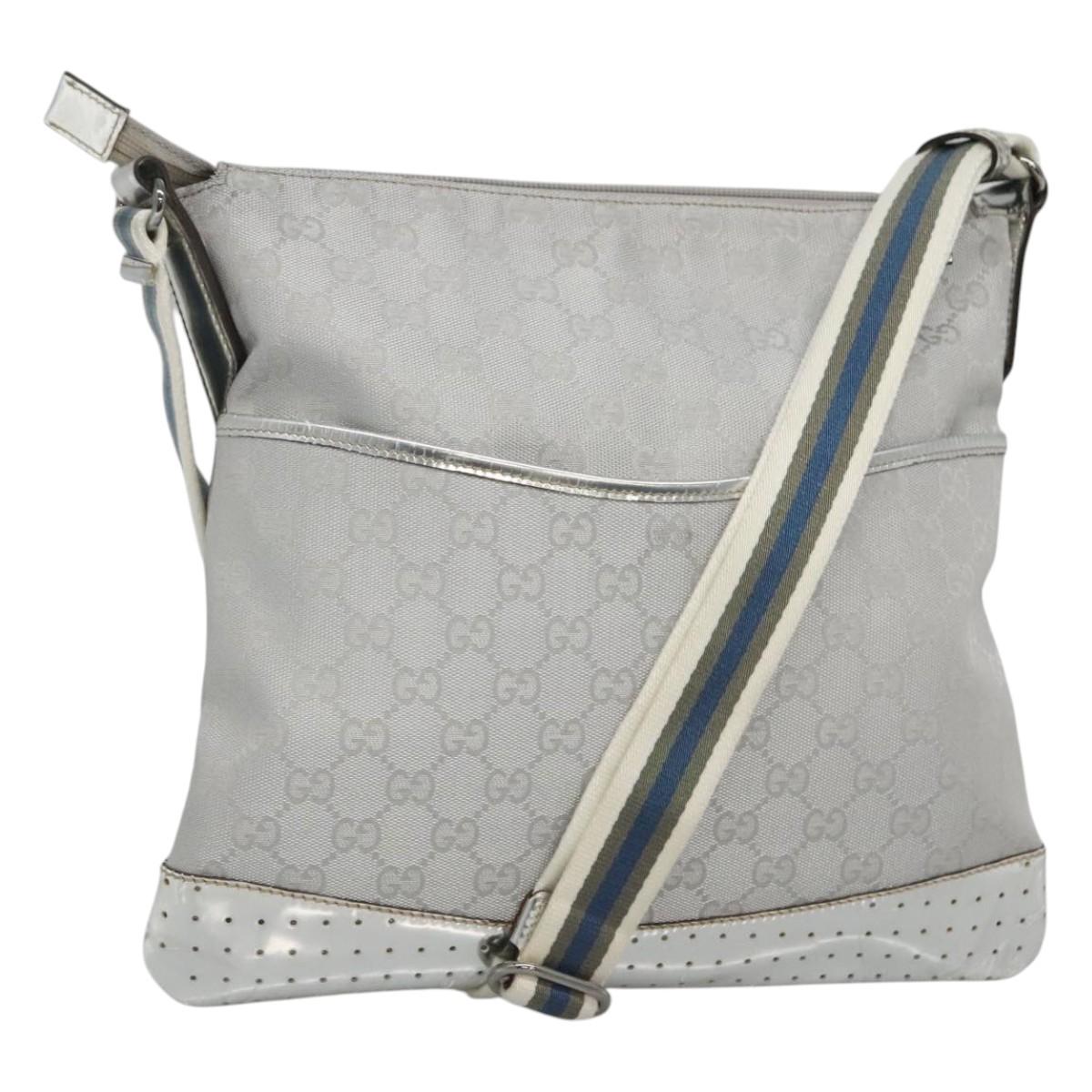 Gucci Gg Canvas Grey Canvas Shoulder Bag (Pre-Owned)