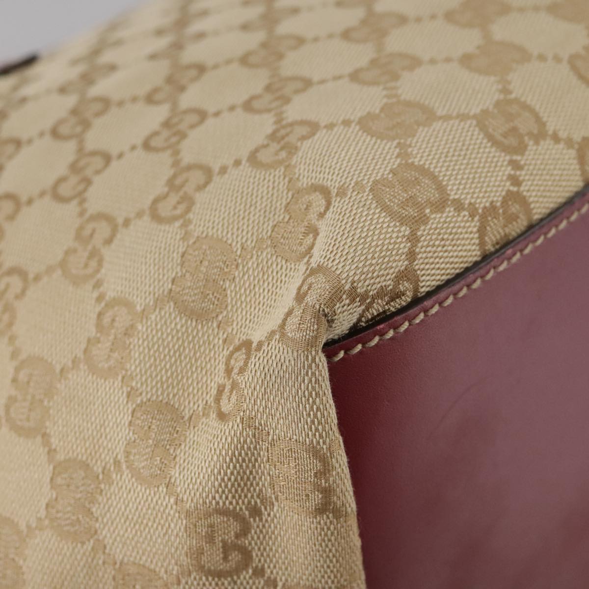 Gucci Gg Canvas Beige Canvas Tote Bag (Pre-Owned)
