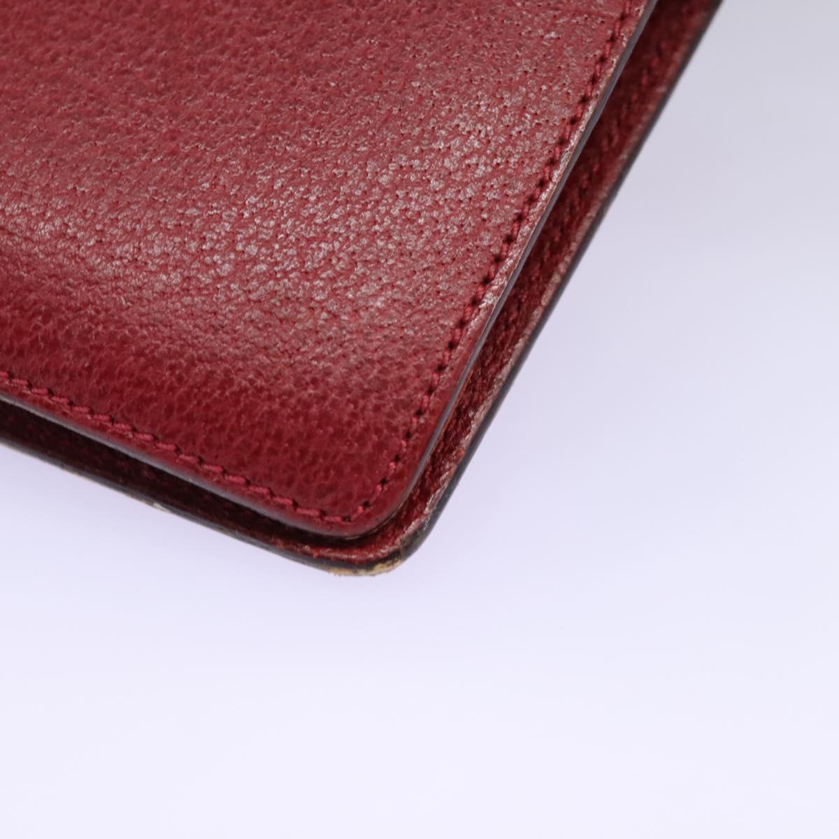 Gucci Couverture Agenda Red Leather Wallet (Pre-Owned)