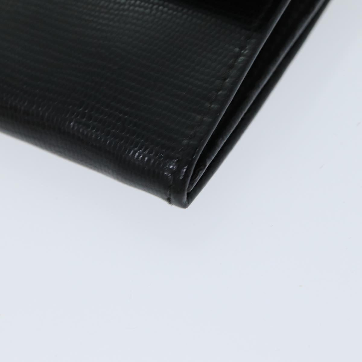 Céline Logo Du Cercle Black Leather Wallet (Pre-Owned)