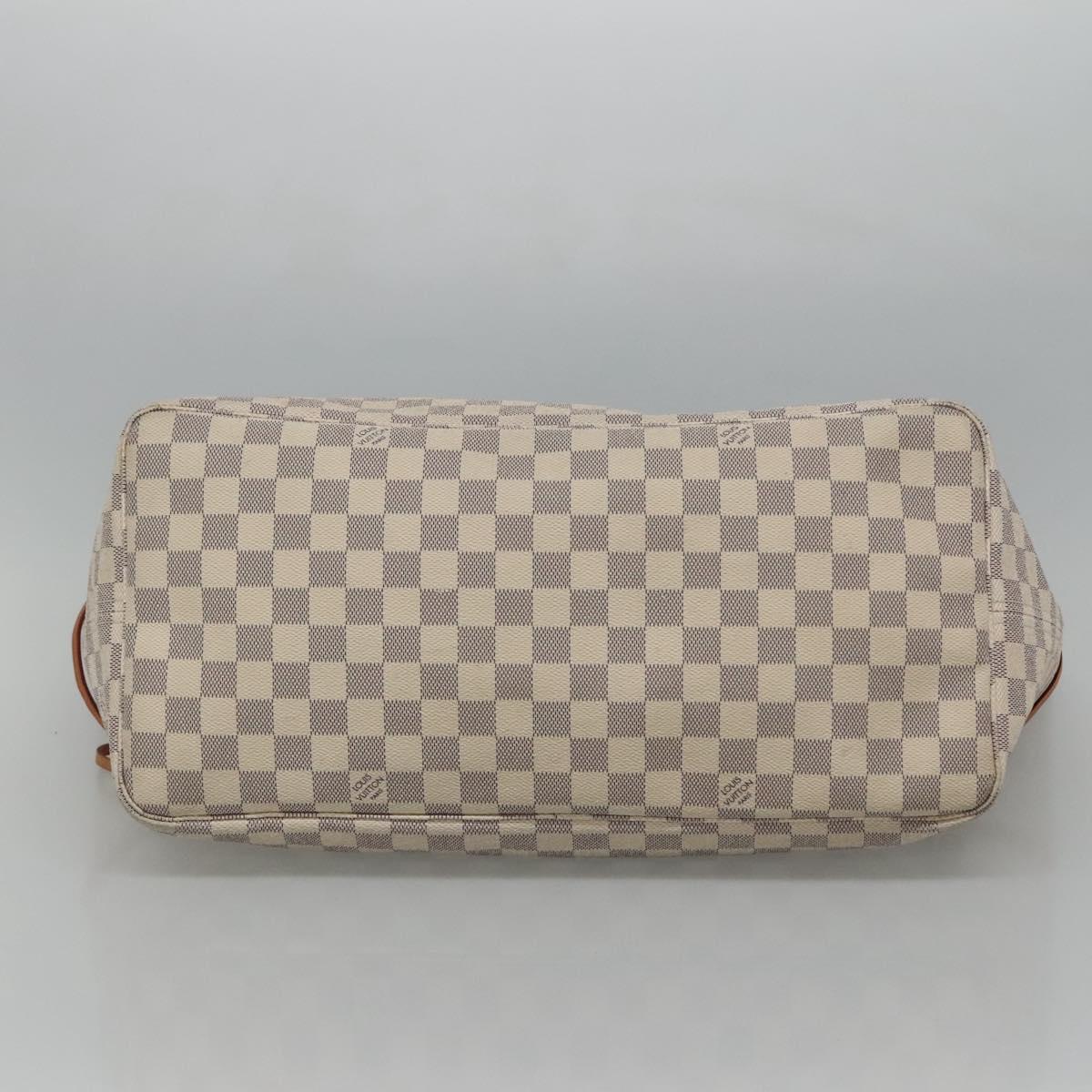 Louis Vuitton Neverfull Gm White Canvas Tote Bag (Pre-Owned)